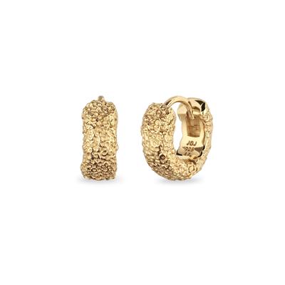 Paar Creolen ELLI "Ohrringe Creolen 925 Sterling Silber vergoldet" Gr. 11, gold, Ohrringe, Damen, 11, Silber 925 (Sterlingsilber)