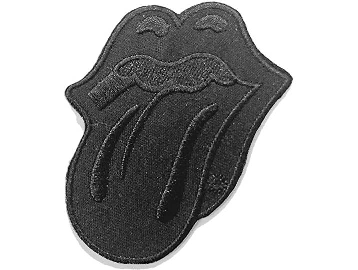 The Rolling Stones Patch Classic Tongue Black Zwart