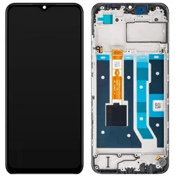 OPPO Display Unit für A17, Schwarz (Display, Oppo A17k), Mobilgerät Ersatzteile, Schwarz