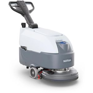 Nilfisk Scheuersaugmaschine SC370 43B, Arbeitsbreite 43 cm, Akku 70 Ah, handgeführt, mit Tellerbürste, bis 1720 m²/h