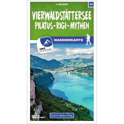 Kümmerly+Frey Wanderkarte 20 Vierwaldstättersee 1:40.000, Sonstige von , Kümmerly+Frey, 978-3-259-02320-4