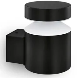 Philips Outdoor Wandleuchte Laven schwarz 6W, 4000 Kelvin neutralweißes Licht, IP44
