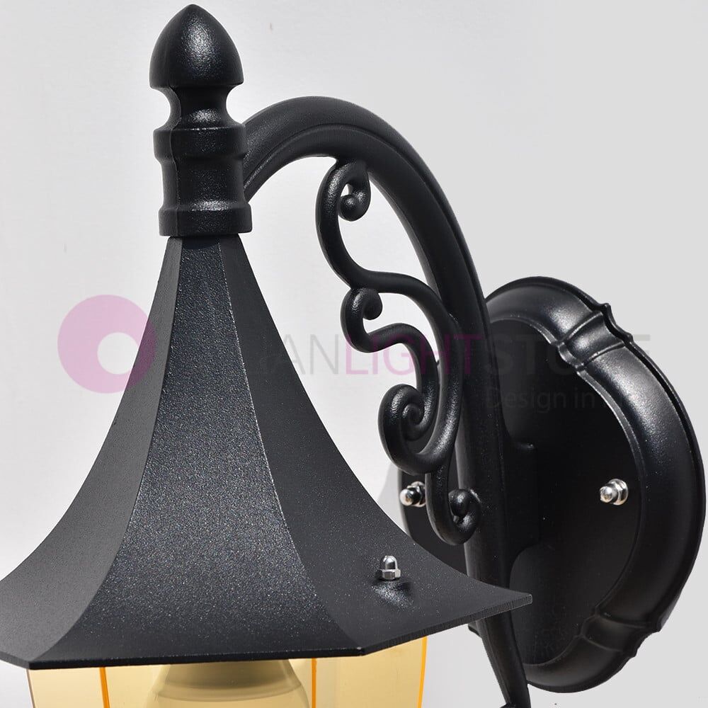 Pointed Mini Lanterna A Parete In Alluminio Lampada Per Esterno Classica