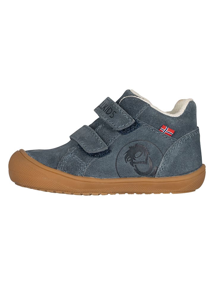 Trollkids Leder-Lauflernschuhe "Alesund" in Blau - 22