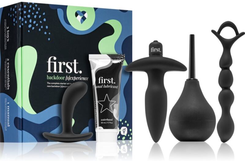 LoveBoxxx First Backdoor (S)Experience Starter Set mit Sexspielzeugen Black