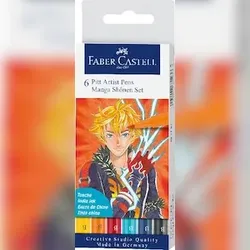 FABER-CASTELL Faber Castell Tuschestift Pitt Artist Pen Manga 6er Shônen