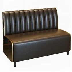 Gastronomie Sofa für Café Bar Restaurant Hotel, Braun, 120×60×90 cm【Y-02】