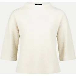 Sweatshirt in Fell-Optik Weiß 40