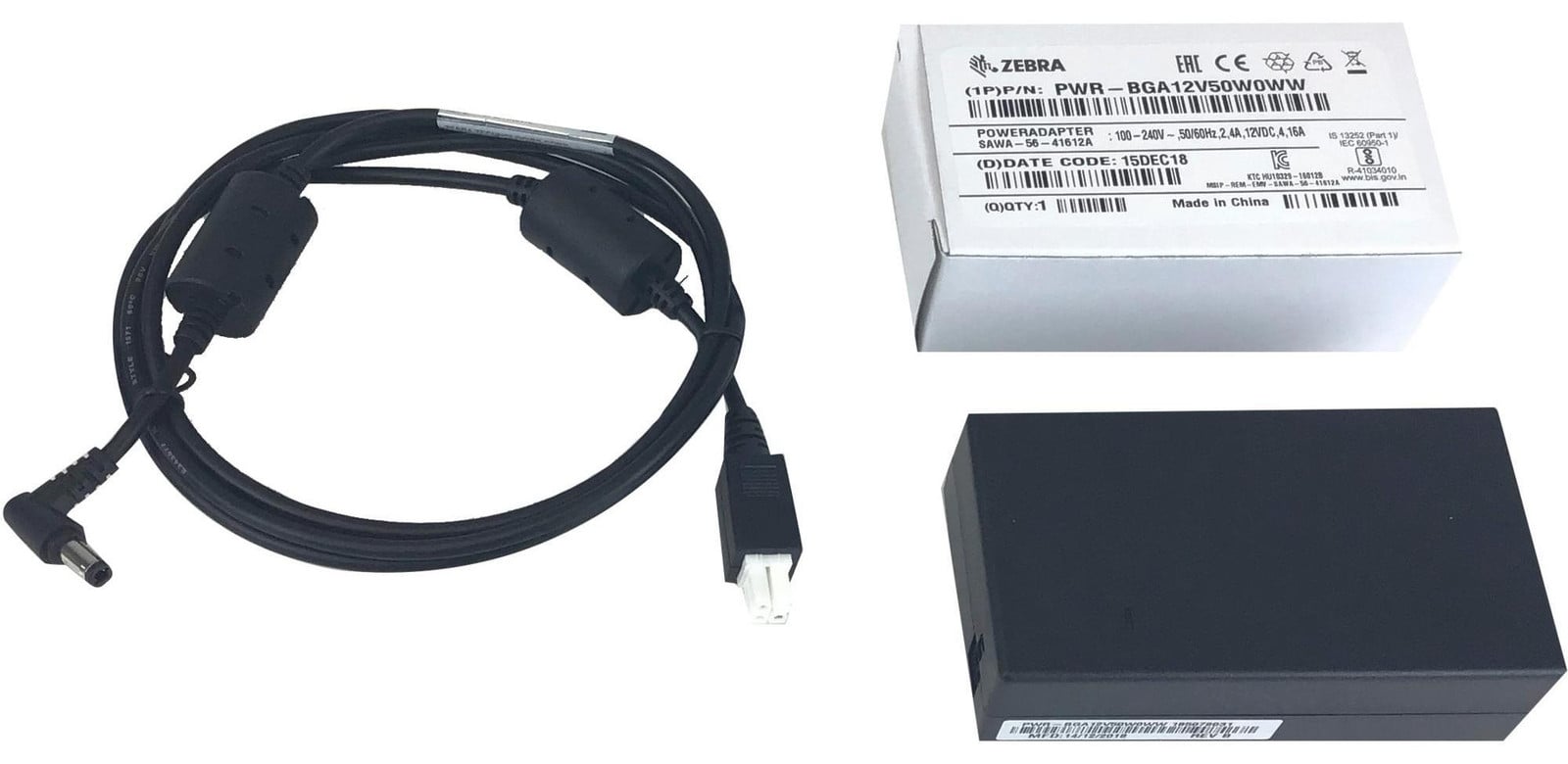 Zebra KIT-PWR-12V50W, zwart