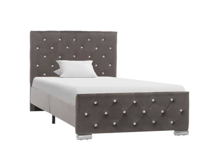 Cadre de lit simple - JILI - Gris - Contemporain - Design