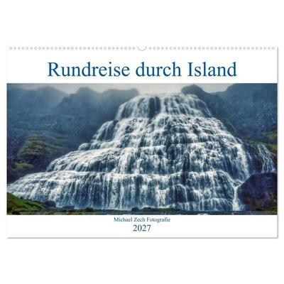 Eine Rundreise durch Island (Wandkalender 2027 DIN A2 quer), CALVENDO Monatskalender