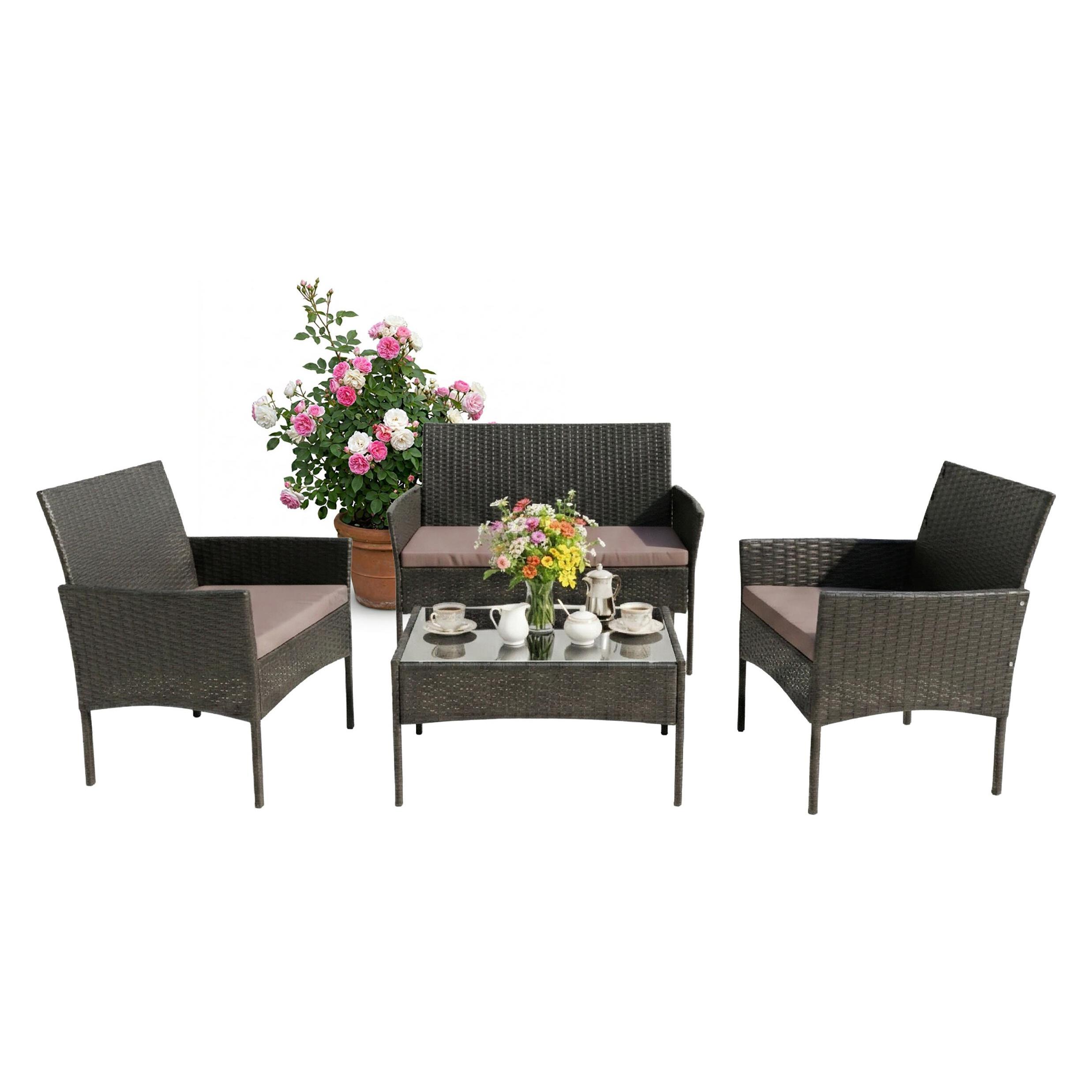 Relaxdays Gartenmöbel-Set (4052025828134)