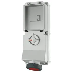 Mennekes 7250 Wanddose DUO, 63A4p6h400V, IP67