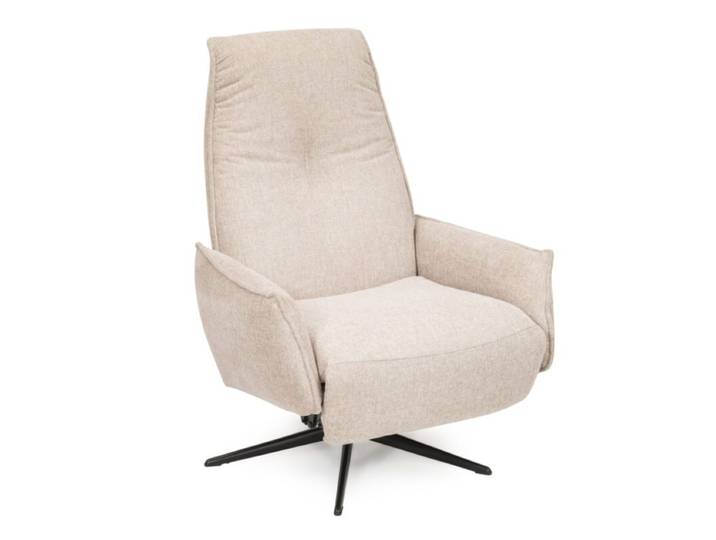 Liadomo Erenik Sessel mit manueller Relaxfunktion - Textilgewebe Brego 3590 beige Drehfunktion, manuelle Relaxfunktion Modern, Zeitlos