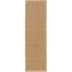 benuta Pure Sisal Teppich Greta Cream 70x240 cm - Naturfaserteppich aus Sisal