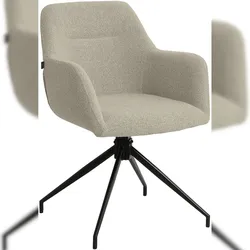 CLP Esszimmerstuhl Merlinda Teddystoff Stoff HBT: 85x58x60 cm taupe