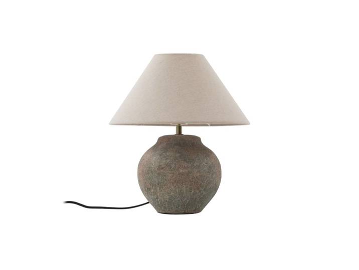 Lampe à poser en céramique marron