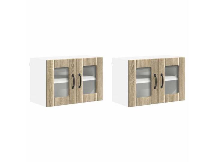 En solde  Cabinet de cuisine 2 pcs UU buffet cuisine moderne Chêne Sonoma 60x31x40 cm A149