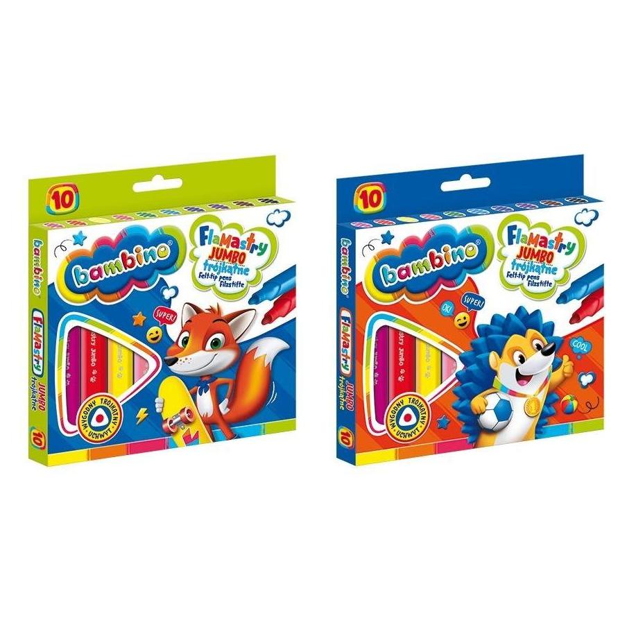 St. Majewski Flamastry-Träger 10 Farben Jumbo Bambino (10x) (WIKR-1007565)