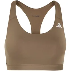 adidas Optime Essentials Workout Mid Support Sport-BH Damen KS8516 - khaki six M