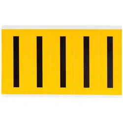 Brady, Etikettenrolle, B-946, 1560-I, Vinyl, Beschriftung: I, Schwarz auf Gelb, 44 x 127mm, Schrifthöhe 98mm(25 K.
