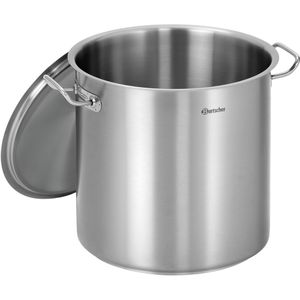 Bartscher Kochtopf 25L-D290, 100441, 25 Liter, induktionsgeeignet, aus Edelstahl, 29 x 32cm (ØxH)