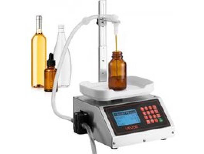 VEVOR Automatische Abfüllmaschine 10-1000g Flaschenfüller für Flüssigkeit, Abfüllanlage für Getränke Öl Shampoo & Lotion, Edelstahlgehäuse, Digitale Waage, Tropfschutzdüse, Speichervoreinstellung