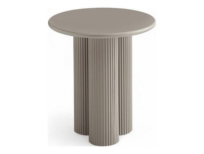 Feeling4Home Couchtisch Wolam Ø50 cm - MDF Tisch in Taupe, FSC-zertifiziert, Elegantes, harmonisch abgestimmtes Design