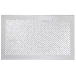 Zehnder Design-Abdeckgitter Aufputz Venezia weiß, 26x16cm, Nr.990320641