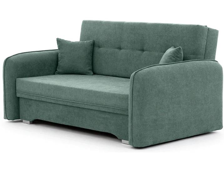 AKTION Ausziehbares 2-Sitzer-Sofa LAINE, grün II. Qualität