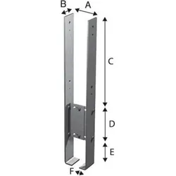 Simpson Strong-Tie, Holzverbinder, Simpson CMR Stützenfüsse (Stützenfuss)