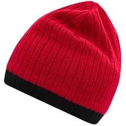 Strickmütze "MB7102" - red/black