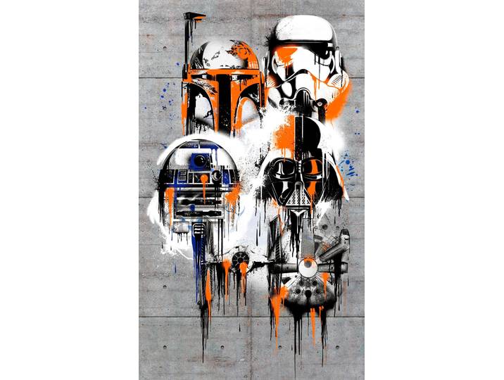 Vliestapete KOMAR Digitaldruck Vlies - Star Wars Celebrate The Galaxy , bunt, B:120m L:200m, Vlies, Tapeten, Vliestapete, Kinderzimmer