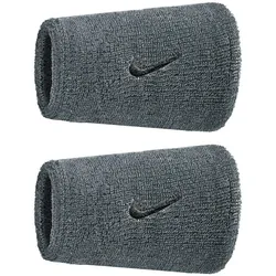 2er Pack NIKE Swoosh Classic Doublewide Schweißbänder 005 - coolgrey/black
