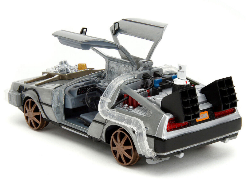 Miniature 1:24 Hollywood Rides Retour vers le Futur DeLorean grey - Jada Toys