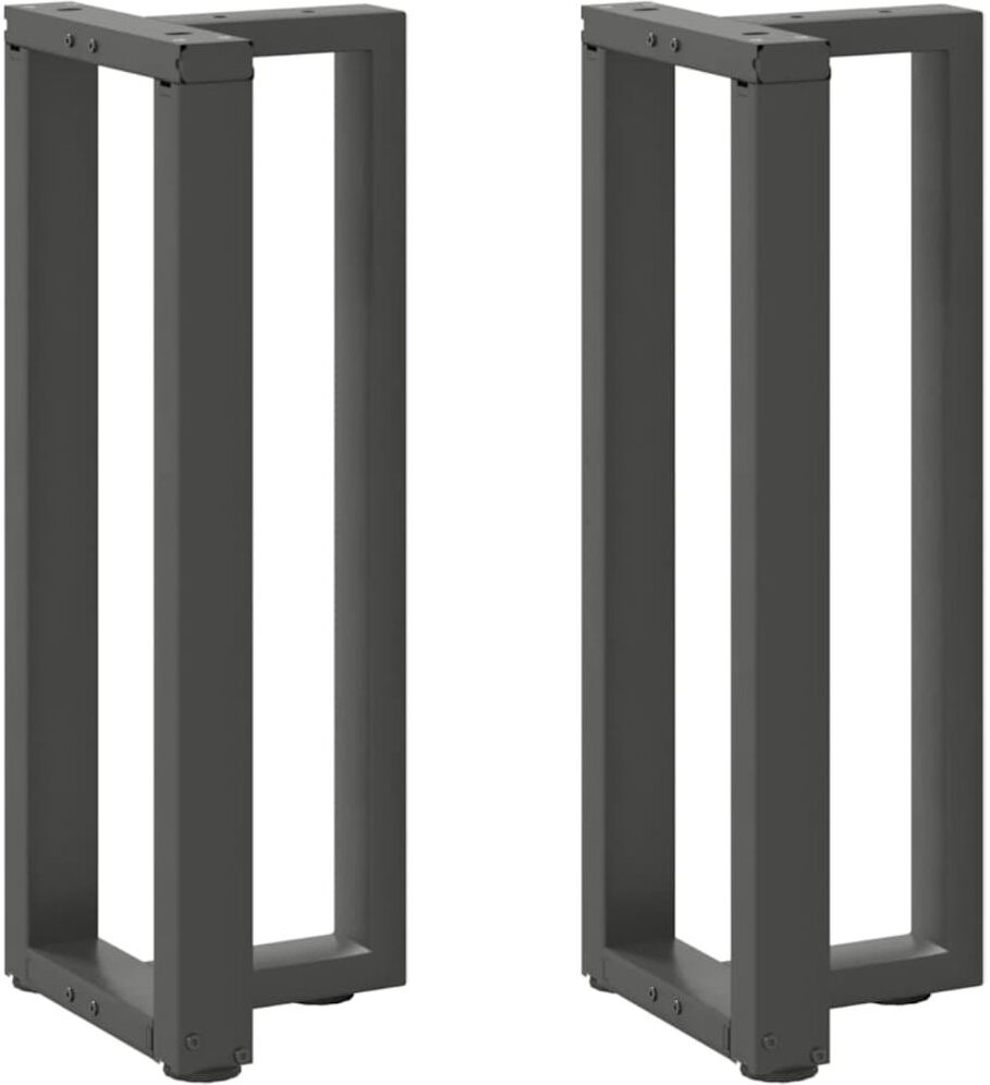 Latitude Run Ayzen Table Leg Anthracite 38 x 25 x (72-73) cm