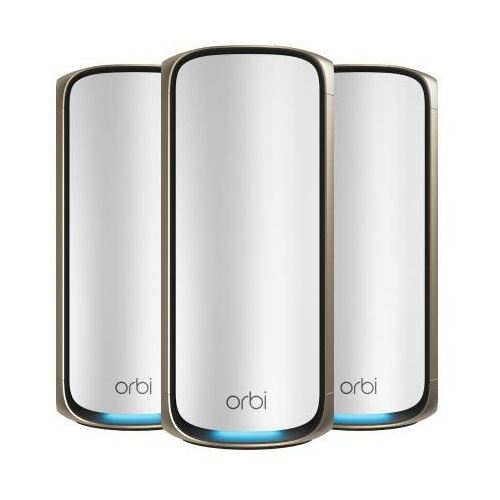 NETGEAR ORBI 970 MESH-WIFI-7-SET OF 3 QUAD-BAND-MESH WHITE