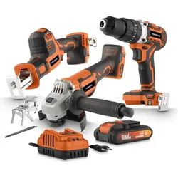 Powerplus, Elektrowerkzeug Set, Sega Alternatrice Smerigliatrice Angolare Trapano