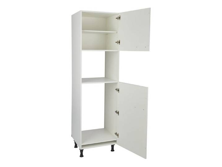 nobilia® Backofen/Kühlumbauschrank G88MDK-1 Metallgriff Edelstahlfarbig 263, hochwertig + komplett vormontiert