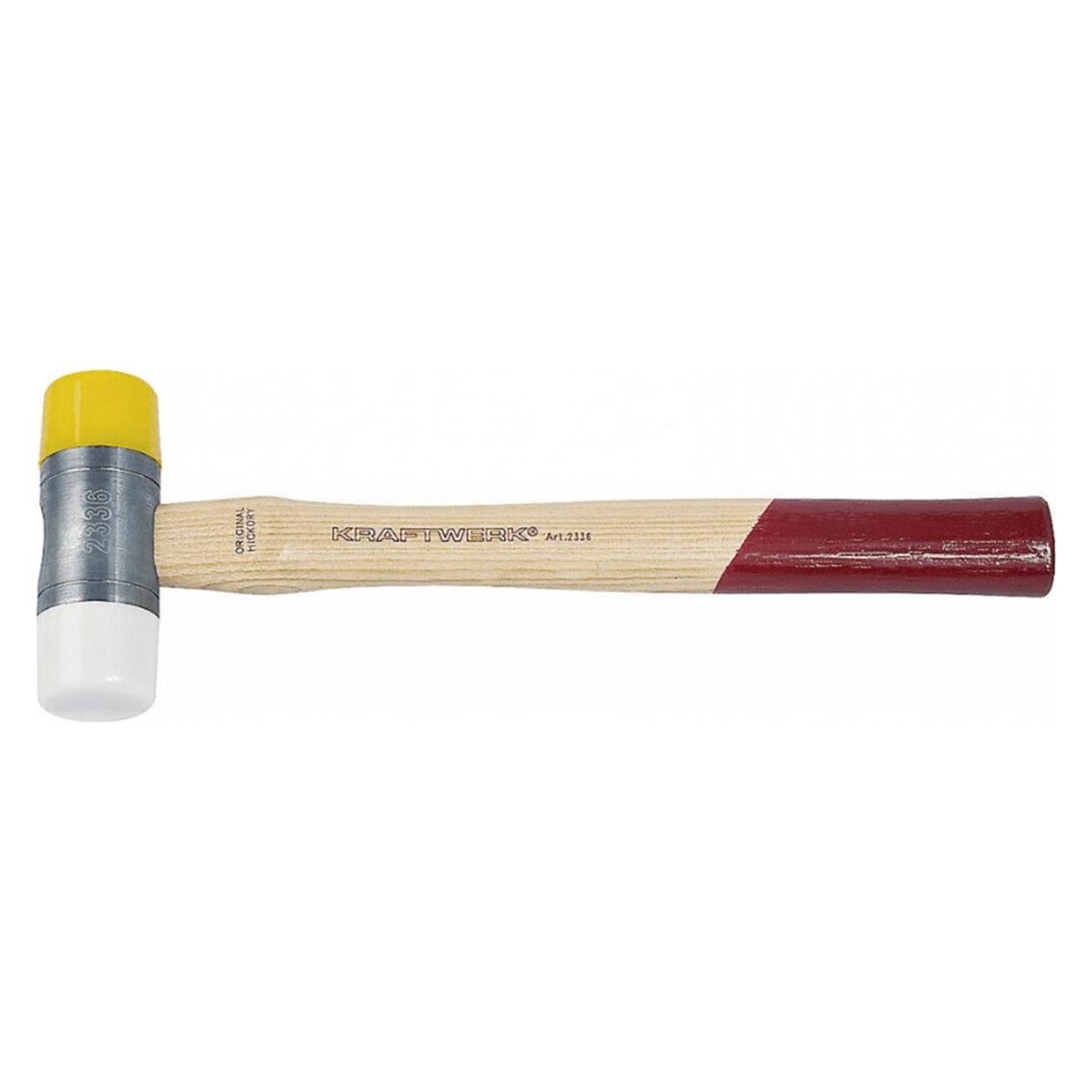 Kraftwerk Plastikhammer 35 mm Nylon-/PU-Köpfe (360 g) (2336)