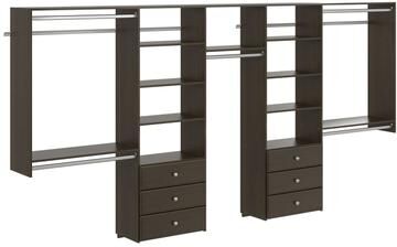 Easy Track 12 Ft. W. Deluxe Laminate Closet Kit