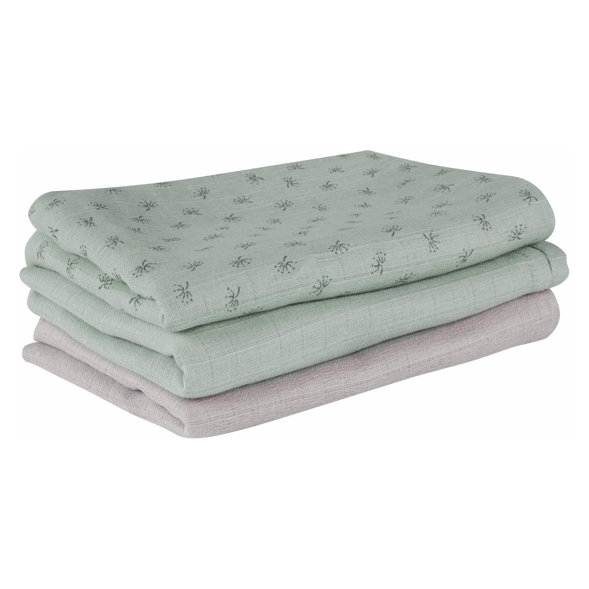 Roba 3er Set Windeln Lil Planet frosty green (80 x 80 cm) (306125G240)