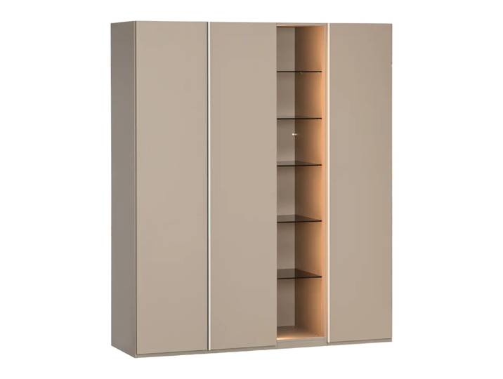 Drehtürenschrank Dress-Room Twist, Johann Jakob, praline, Holzwerkstoff