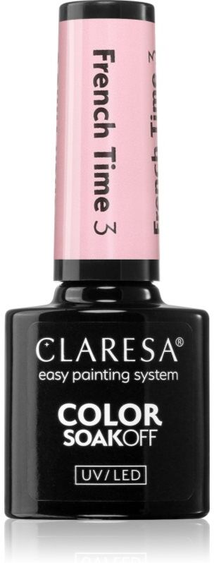 Claresa SoakOff UV/LED Color French Time gel nail polish for UV/LED hardening shade 3 5 g