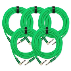 Pronomic Trendline INST-6NG Instrumentenkabel 6m grün 5x Set