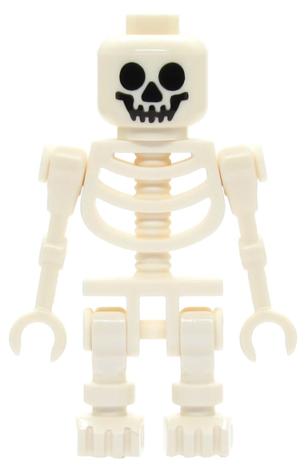 LEGO Minifiguur Skelet met torso uit de fantasie-periode en standaard schedel gen019
