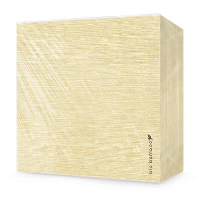 Bio Bamboo® – Einwegserviette, 40 x 40 cm, extrem weich, kompostierbar, Bambusviskose, 600 Stück, champagnerfarben