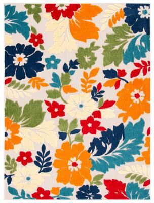 SAFAVIEH Cabana Avia Indoor/ Outdoor Waterproof Patio Floral Rug