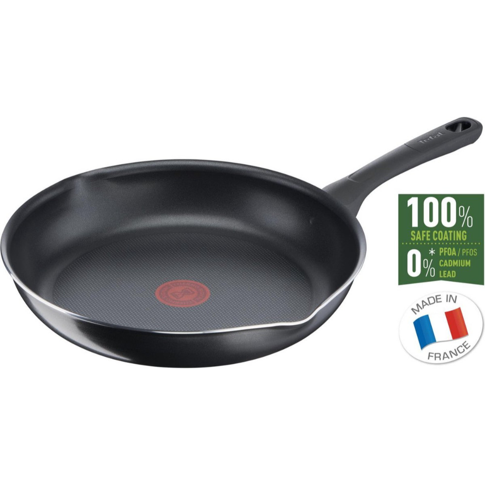 Tefal Day by Day B55808 Universele koekenpan, zwart, met titanium coating, aluminium