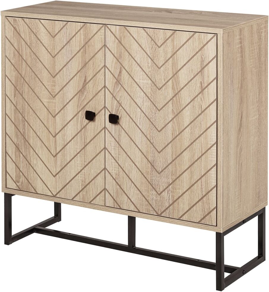 Maison Chic Buffet salon moderne bois bois naturel 80x29x80 cm Marron 80x80x29cm